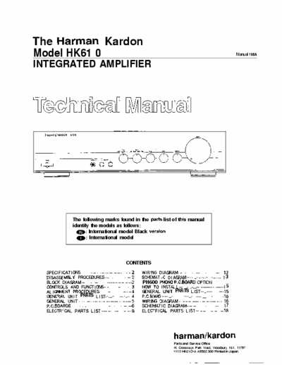 Harman/Kardon HK61 integrated amplifier