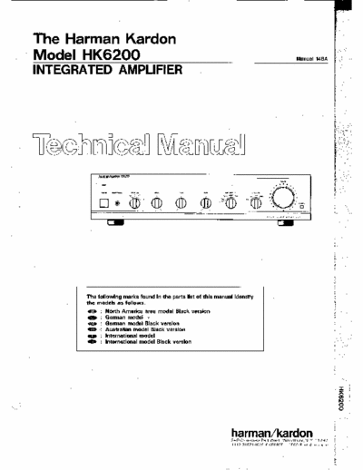 Harman/Kardon HK6200-2 integrated amplifier