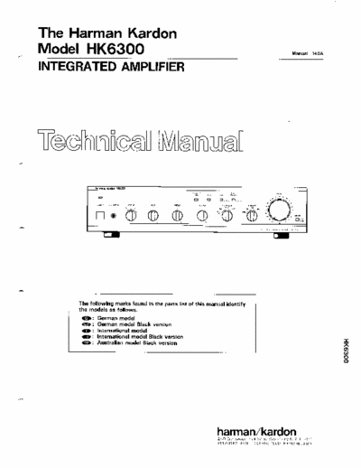 Harman/Kardon HK6300 integrated amplifier