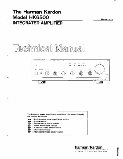 Harman/Kardon HK6500 integrated amplifier