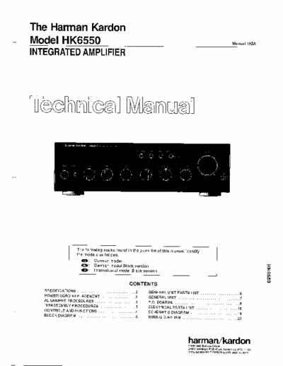 Harman/Kardon HK6550 integrated amplifier