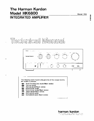 Harman/Kardon HK6800 integrated amplifier