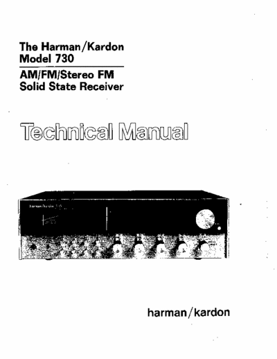 Harman/Kardon HK730 receiver