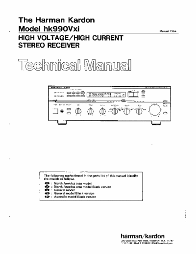Harman/Kardon HK990vxi receiver
