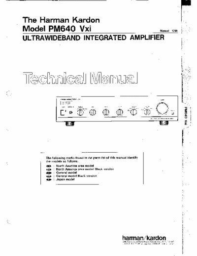 Harman/Kardon PM640vxi integrated amplifier