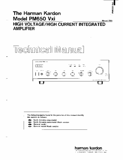 Harman/Kardon PM650vxi integrated amplifier