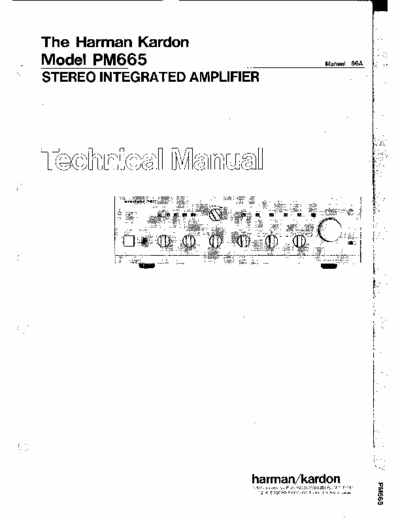 Harman/Kardon PM665 integrated amplifier