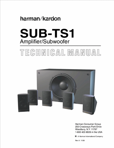 Harman/Kardon SUBTS1 active subwoofer