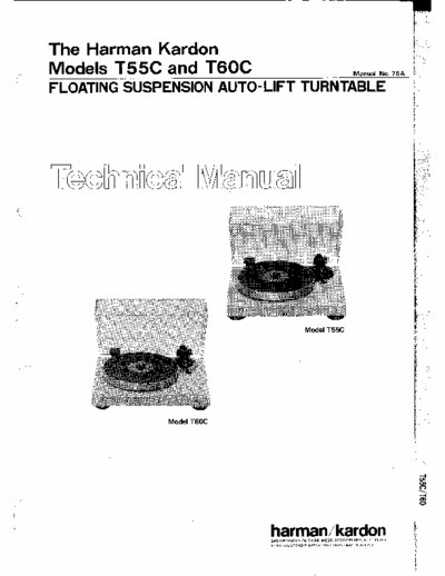 Harman/Kardon T55C, T60C phono