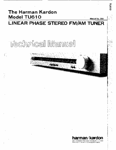 Harman/Kardon TU610 tuner