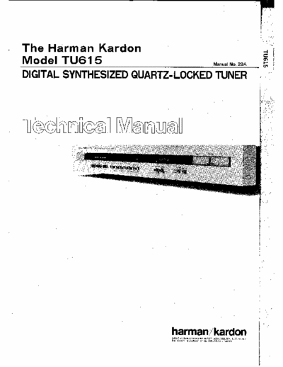 Harman/Kardon TU615 tuner