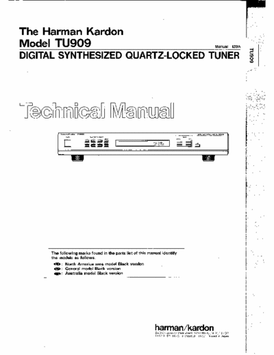 Harman/Kardon TU909 tuner