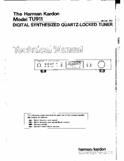 Harman/Kardon TU911 tuner