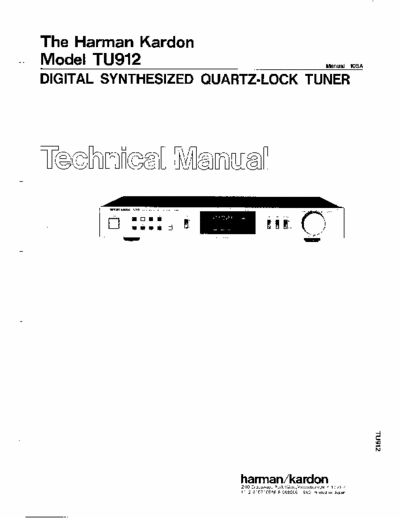 Harman/Kardon TU912 tuner