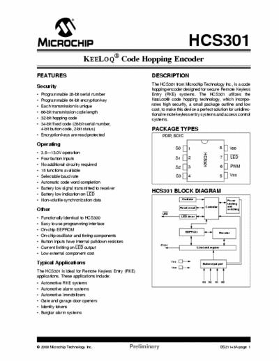microchip Hcs301 Decoder