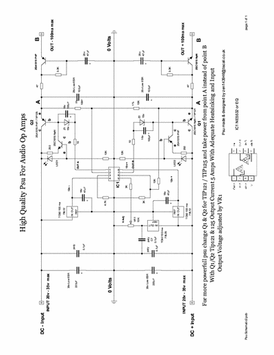   1st class psu for audio / op amp