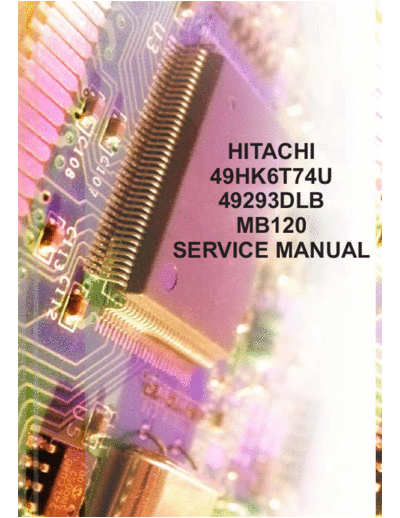 Hitachi 49HK6T74U 49293DLB Hitachi 49HK6T74U, 49293DLB Chassis 17MB120-R2 17IPS72