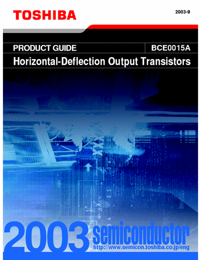 Toshiba Toshiba Horizontal-deflection output transistors 2003