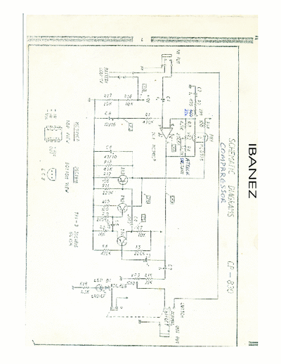 ibanez compressor cp-830 guitar compressor