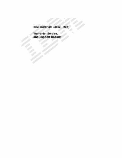 IBM IBMWorkPad8602-20x IBM WorkPad 8602-20x service manual