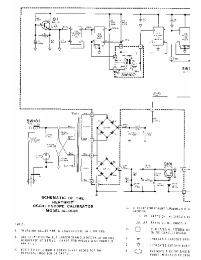Heathkit IG-4505 Heathkit Oscilloscope Calibrator Model IG-4505 Schematics
