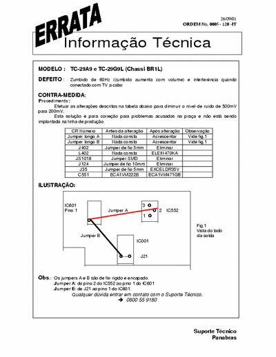  macetes para de autorizada panasonic brasil Circulares tecnica panasonic