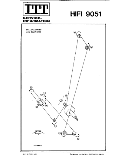 ITT HiFi 9051 service manual
