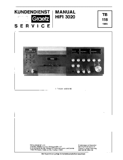 ITT Golf europa 103 service manual