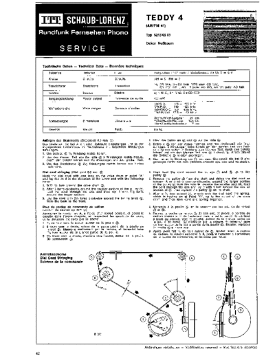 ITT Schaub-Lorenz Teddy 4 service manual