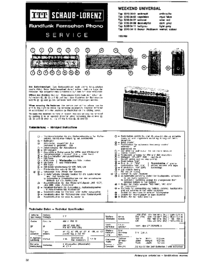 ITT/Schaub-Lorenz/Graetz Service Manual für Touring 70 universal  Copy 