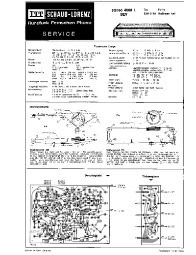 ITT Schaub-Lorenz stereo 4000 L SEV service manual