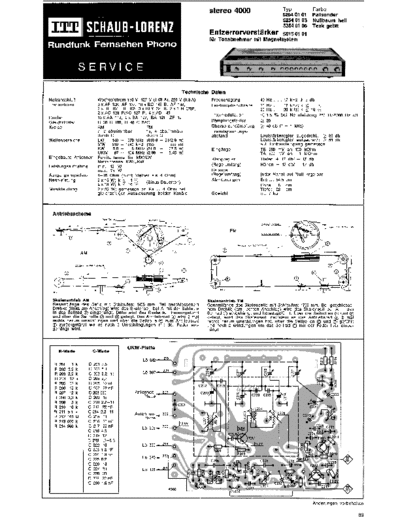 ITT Schaub-Lorenz stereo 4000 service manual