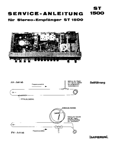 Imperial Stereo-Empfaenger ST 1500 service manual