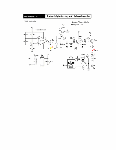 Hobby design L 100 Photo relay with delay.

Designed for street lights.