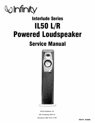 Infinity IL50 active spaeaker (powered loudspeakers)