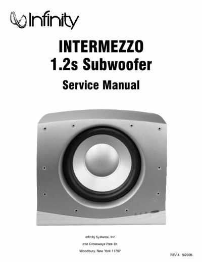 Infinity IntermezzoIM1p2s active subwoofer