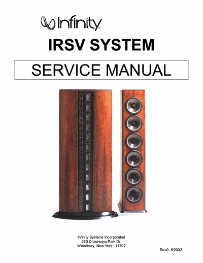 Infinity IRSV active spaeaker (powered loudspeakers)