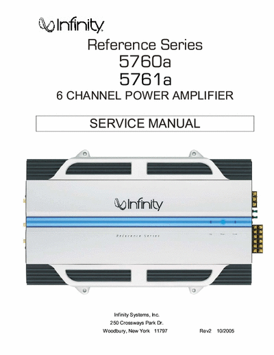 Infinity Reference5760 & 5761 car amp