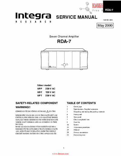 Integra(Onkyo) RDA7 power amplifier