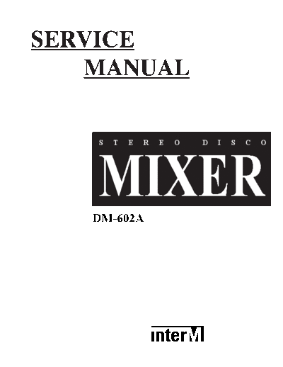 InterM DM602A mixer