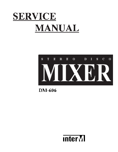 InterM DM606 mixer