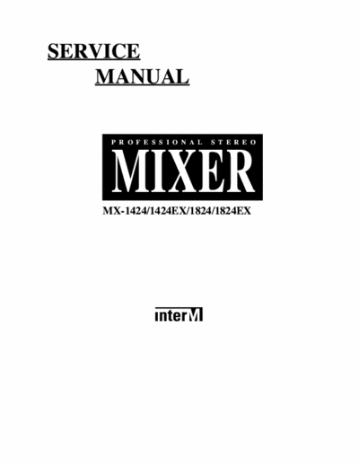 InterM MX1424 & 1824 mixer