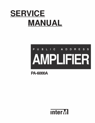 InterM PA6000A amplifier