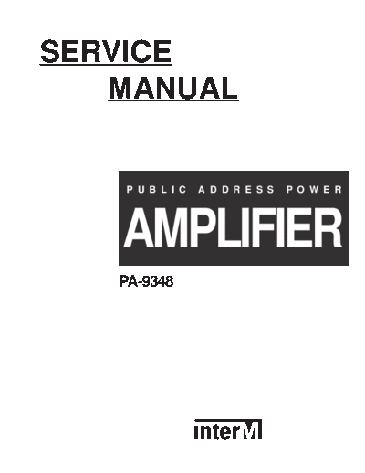 InterM PA9348 & VD0504 power amplifier