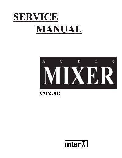 InterM SMX812 mixer