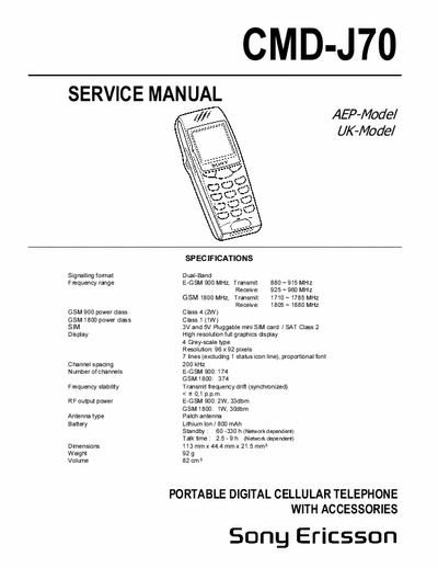 Sony CMD-J70 CMD-J70 GSM