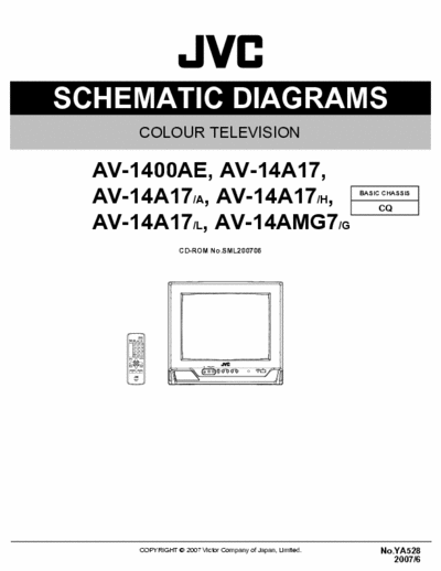 JVC AV-1400AE AV-14A17 AV-14AMG7 AV-1400AE AV-14A17 AV-14AMG7 chassis CQ