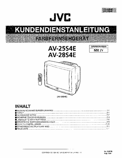 JVC AV-25S4E AV-25S4E Service Manual