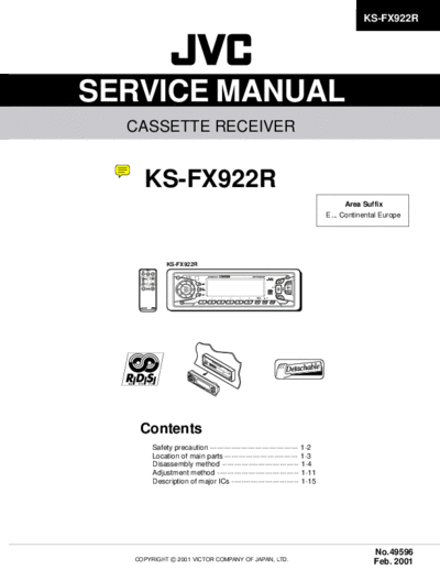 jvc fx9 datasheet