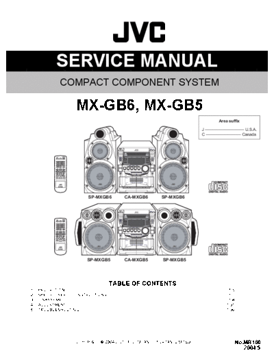 JVC MX-GB6_MX-GB5 JVC MX-GB6_MX-GB5 COMPACT COMPONENT SYSTEM